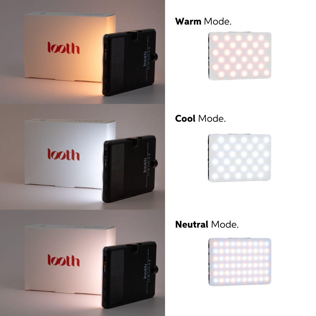 portable LED light for smartphone filming